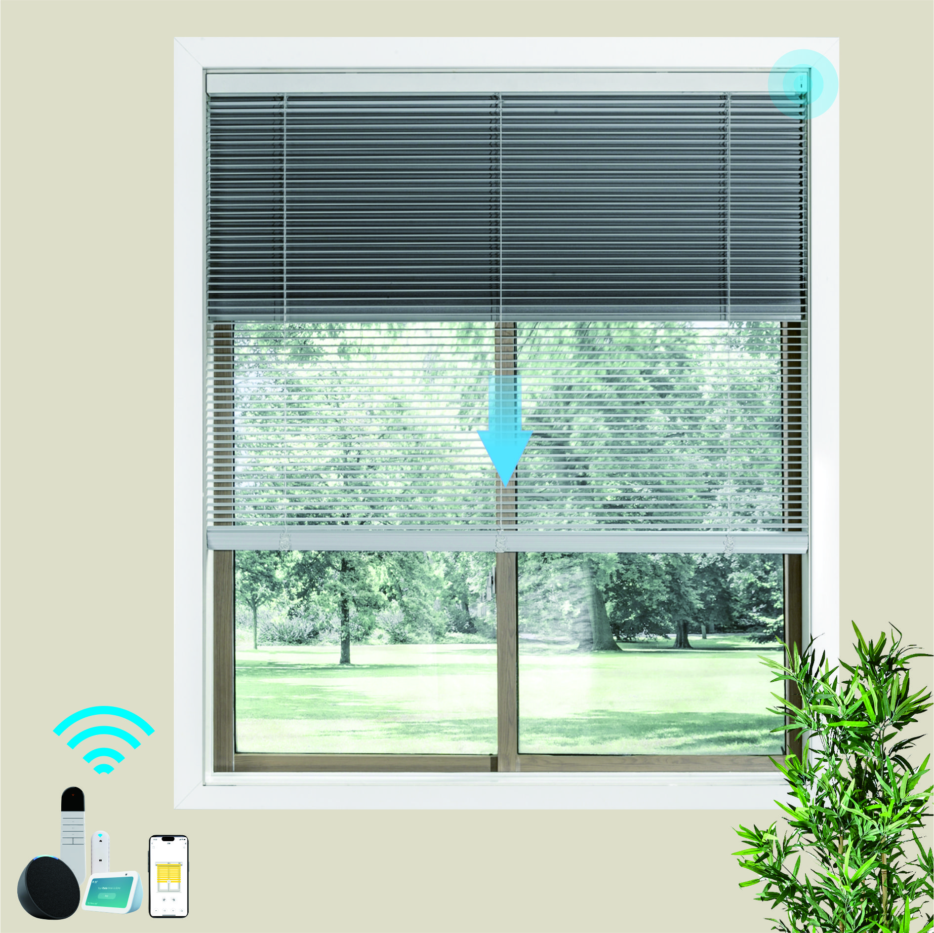Double Layer Intelligent Electric Curtain System Equipped With 15 Channel Remote Control And Solar Charging Panel Sunshade Curtains Blinds Honeycomb Curtains photo 6