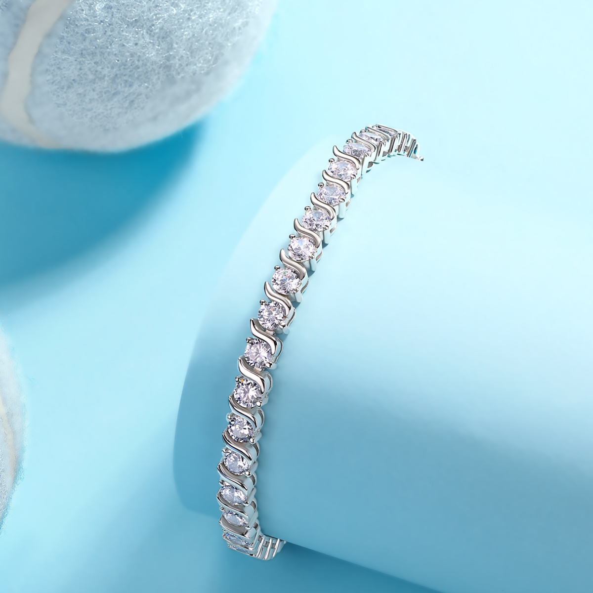 S925 Silver 11.7g Moissanite Tennis Bracelet, 33pcs 0.3ct D VVS1, 16.5&18&19cm, GRA photo 5