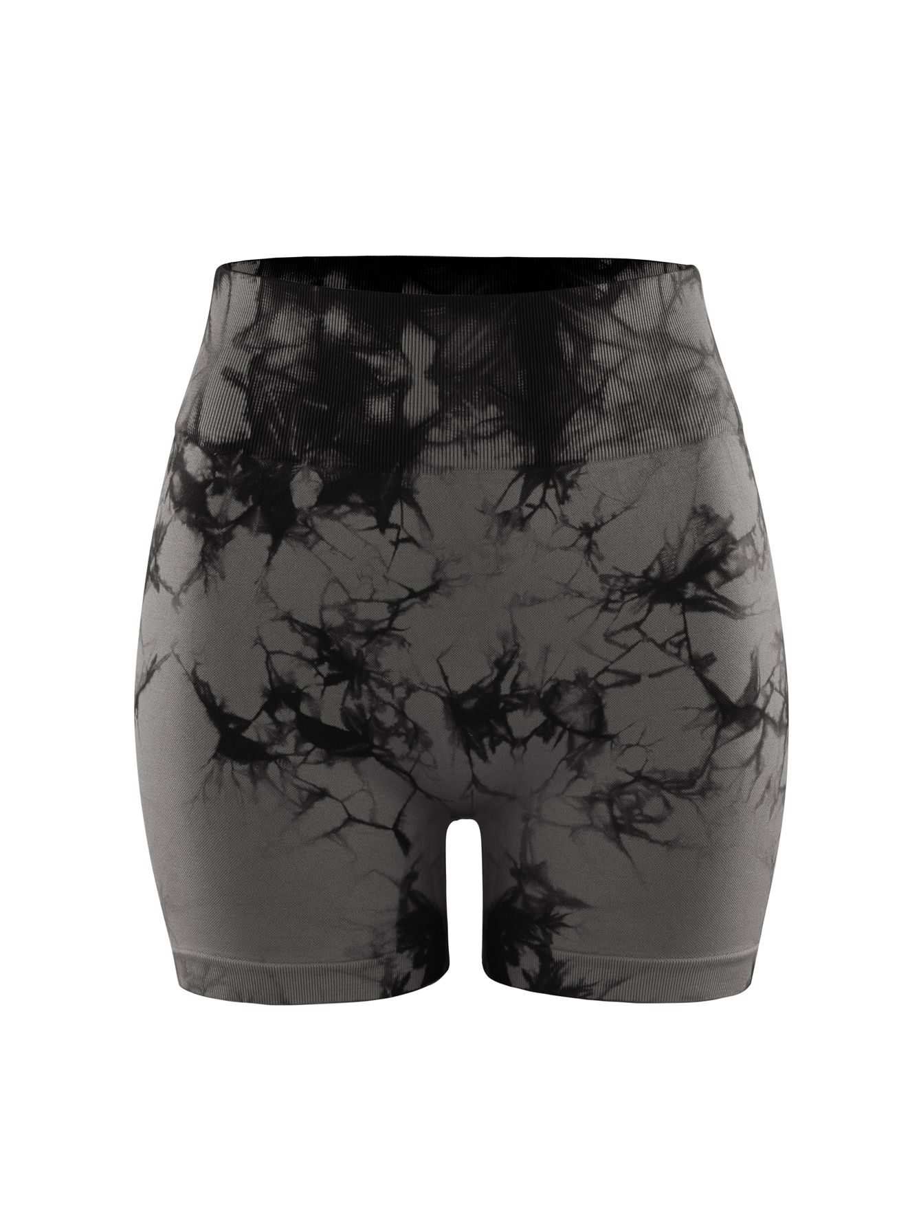 High Waist Seamless Tie Dye Yoga Shorts, Women Stretch Butt Lift Fitness Biker Shorts photo 4