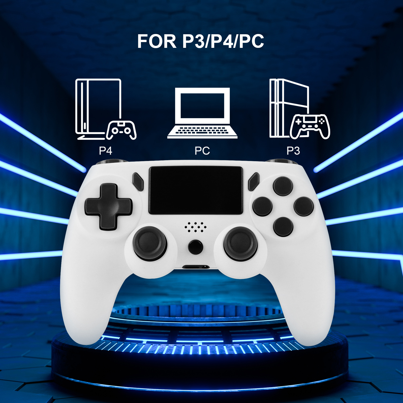 PS4 Game Controller, Six-axis Gyroscope, Dual Vibration Motion Sensing, PC, PS4 Wireless Bluetooth Game Controller photo 3