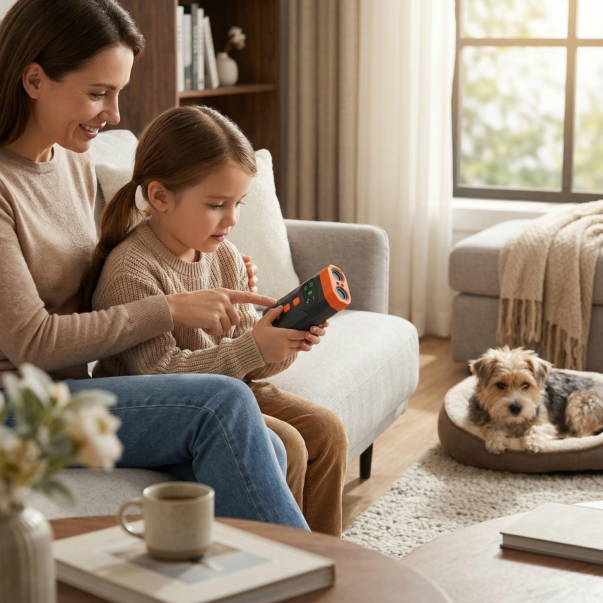 Ultrasonic Dog Bark Deterrent Device, 33FT Effective Range Indoor Outdoor Use, Safe & Humane Rechargeable Bark Control With Child Safety Lock To Effectively Correct Dog Barking Behavior photo 2