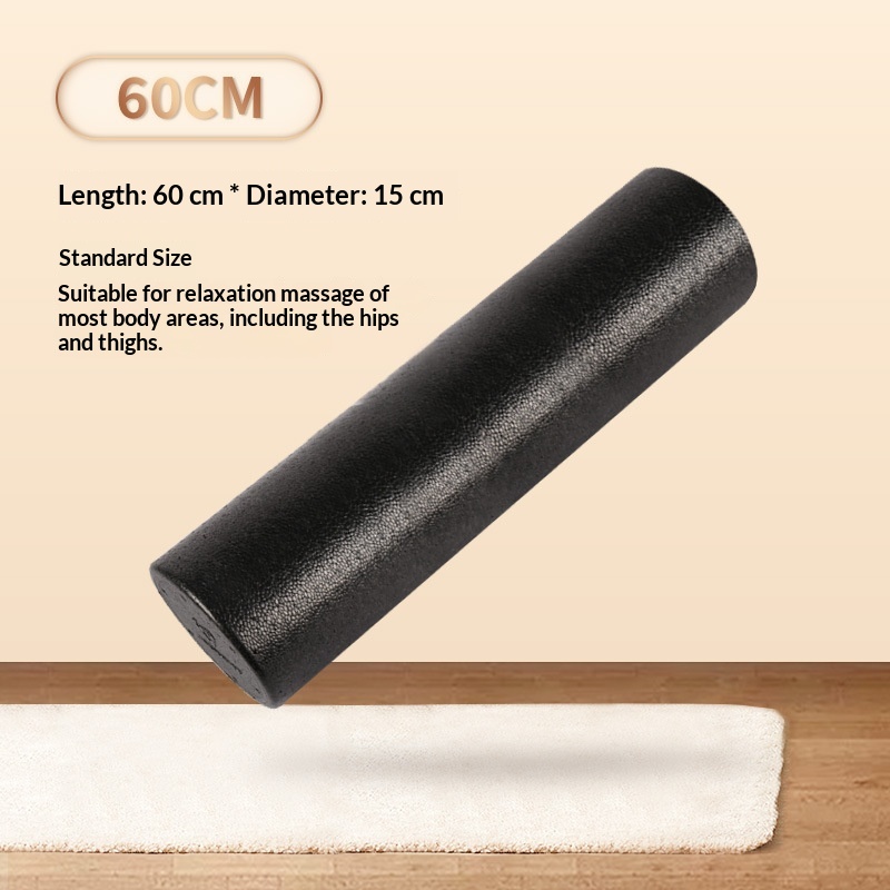 Epp Foam Roller Fitness Equipment Supplies Roller Roller Massage Stick. Glossy Black Roller Shaft Solid Yoga Column photo 4