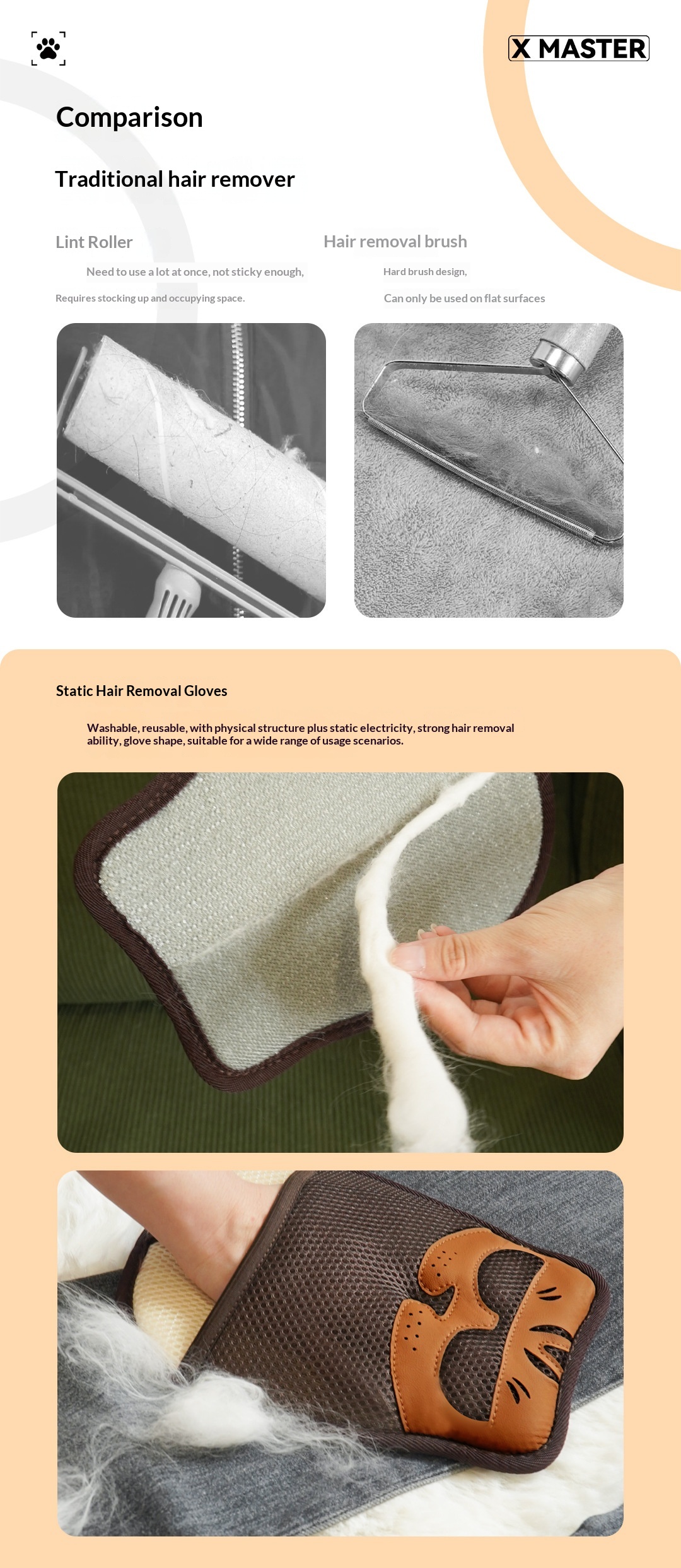 Pet Static Hair Removal Glove photo 5