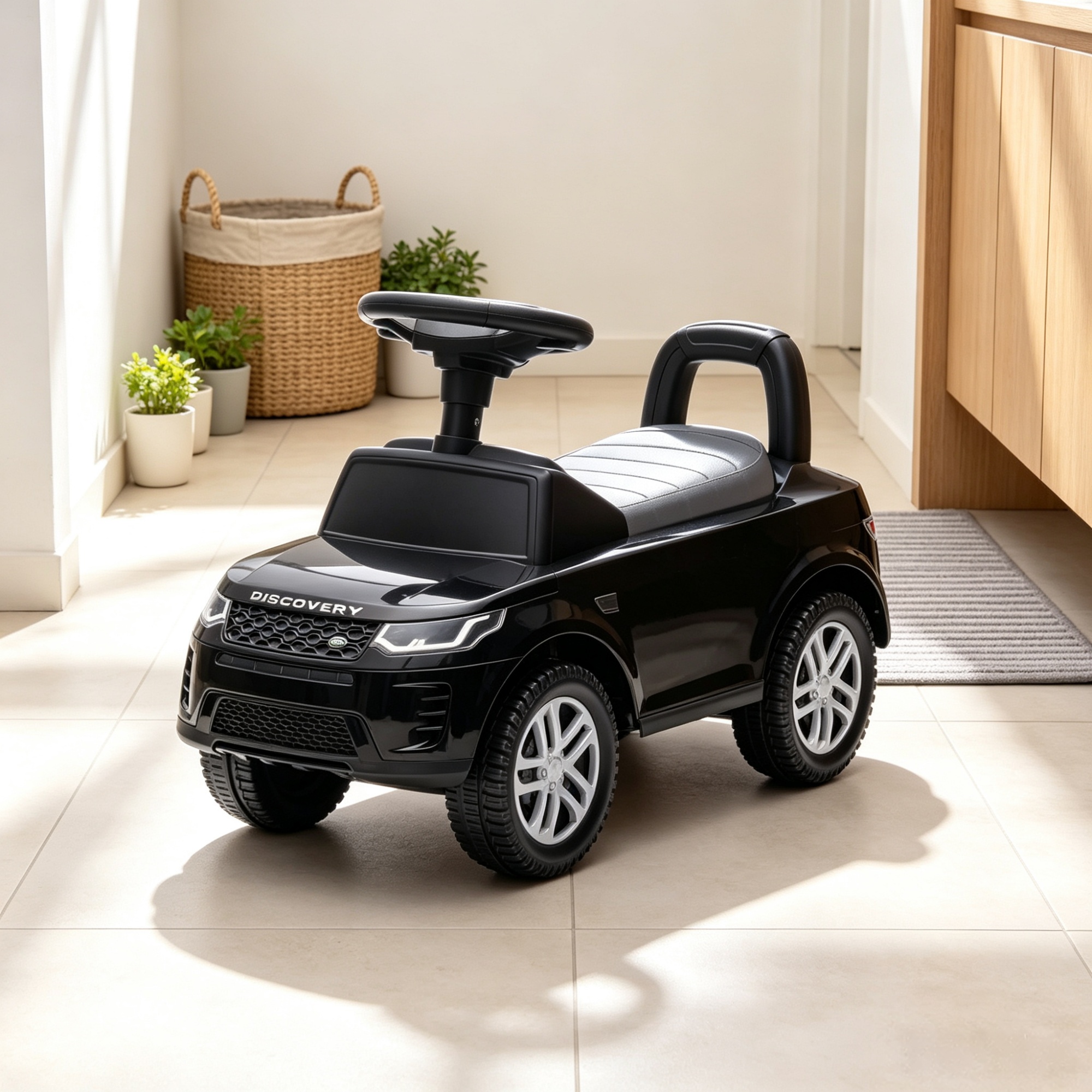 Black Baby Stroller, Suitable For Children Aged 18-36 Months - Under Seat Storage Riding Toys photo 3