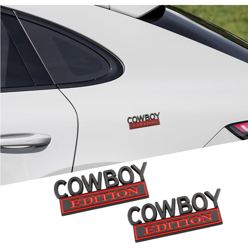 2pack Cowboy Edition Emblems, Seabee Emblem 3D Badge Decal Car Truck SUV,Refrigerator Sticker,Window Display Stickers,Bicycles, Laptops, Fridges photo 4