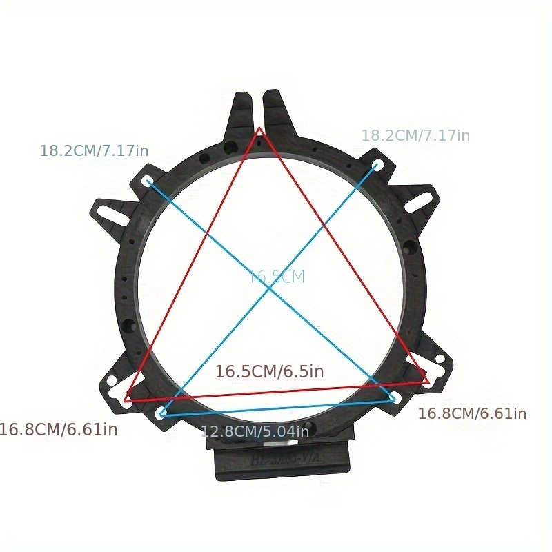 6.5 Universal OEM Speaker Adapter For 6.5 Speakers - Adapter Mount Plates For Car Speakers 6.5 Inches photo 1