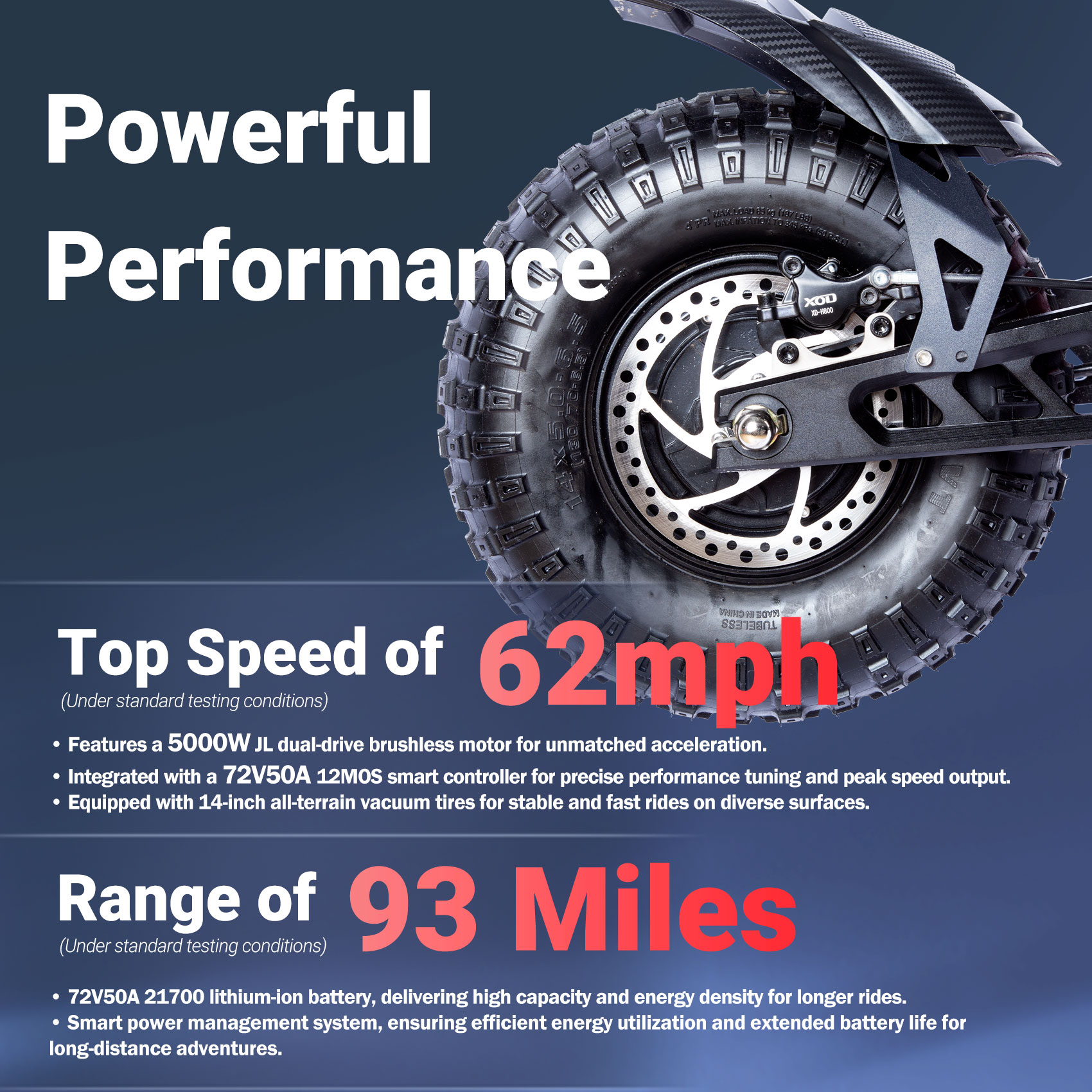 M10 Fashion New Design LED Lights Electric Motorcycle With 14 Inches Wheels photo 4