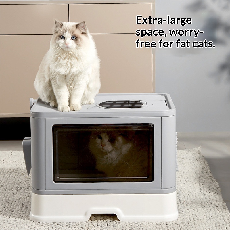 Enclosed Extra-Large Drawer-Type Cat Litter Box photo 4