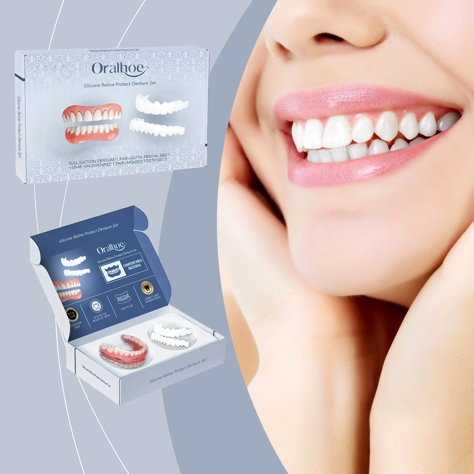 Dental Modification Set 1 Set  1Box, Round Seal Sticker photo 6