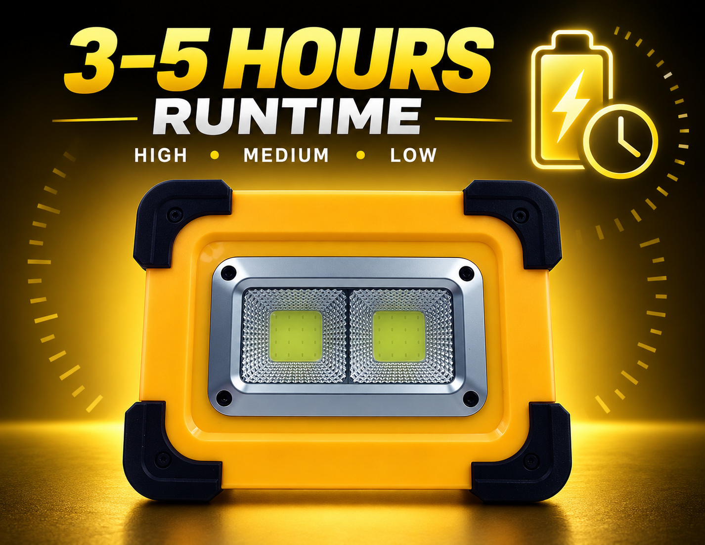 Solar Powered Rechargeable Magnetic COB LED Flood Light W854 6600mAh Battery 5 Hour Runtime Portable photo 5