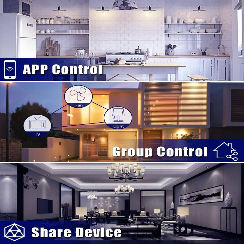 Smart Plug 2 Pack, WiFi Alexa Plug, Voice Control & Timer Plug Scheduling, Energy Monitoring Smart Plugs That Work With Alexa, Smart Plugs With Group Control & Plug Timer, No Hub Required photo 2