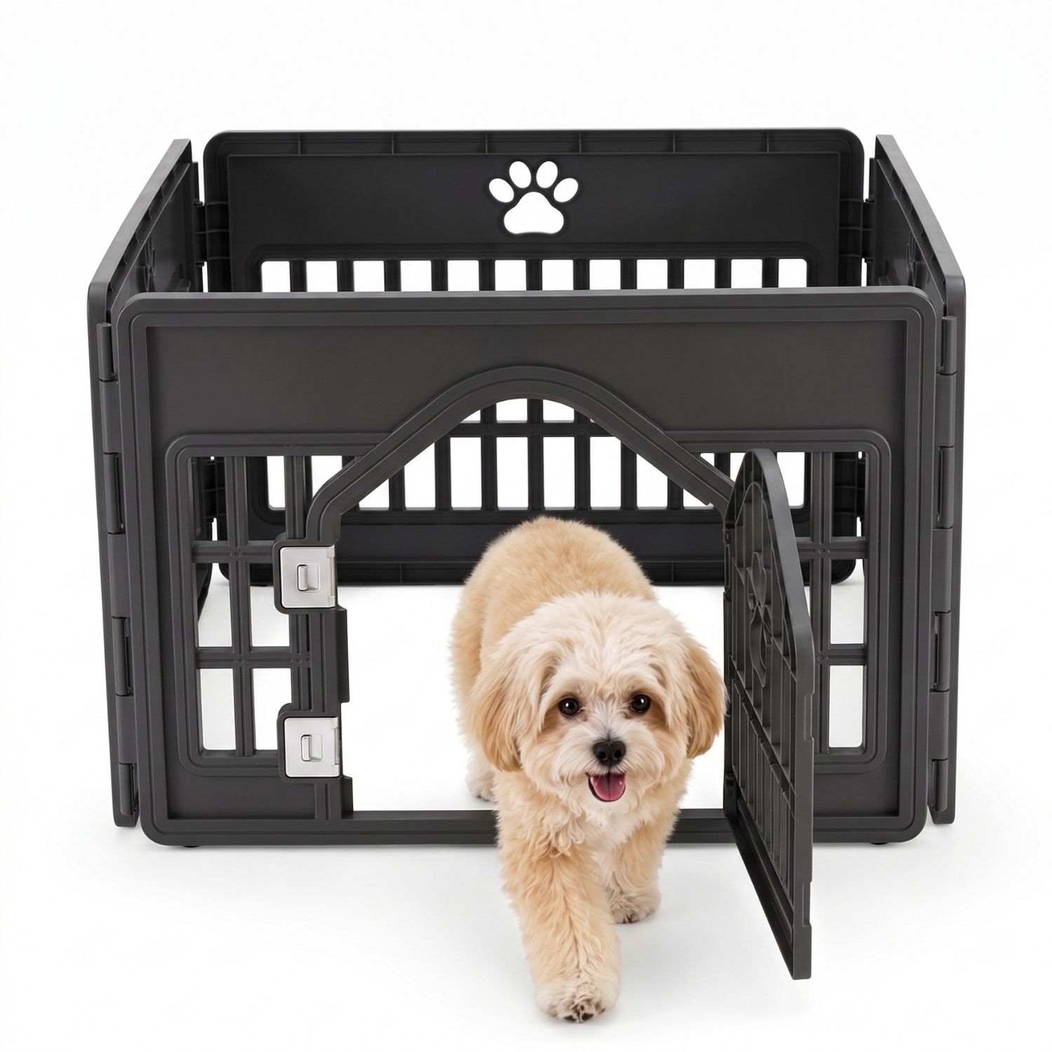 Plastic Dog With Movable Enclosure, Suitable For Small And Medium-sized Dogs, Cats And Rabbits. photo 1