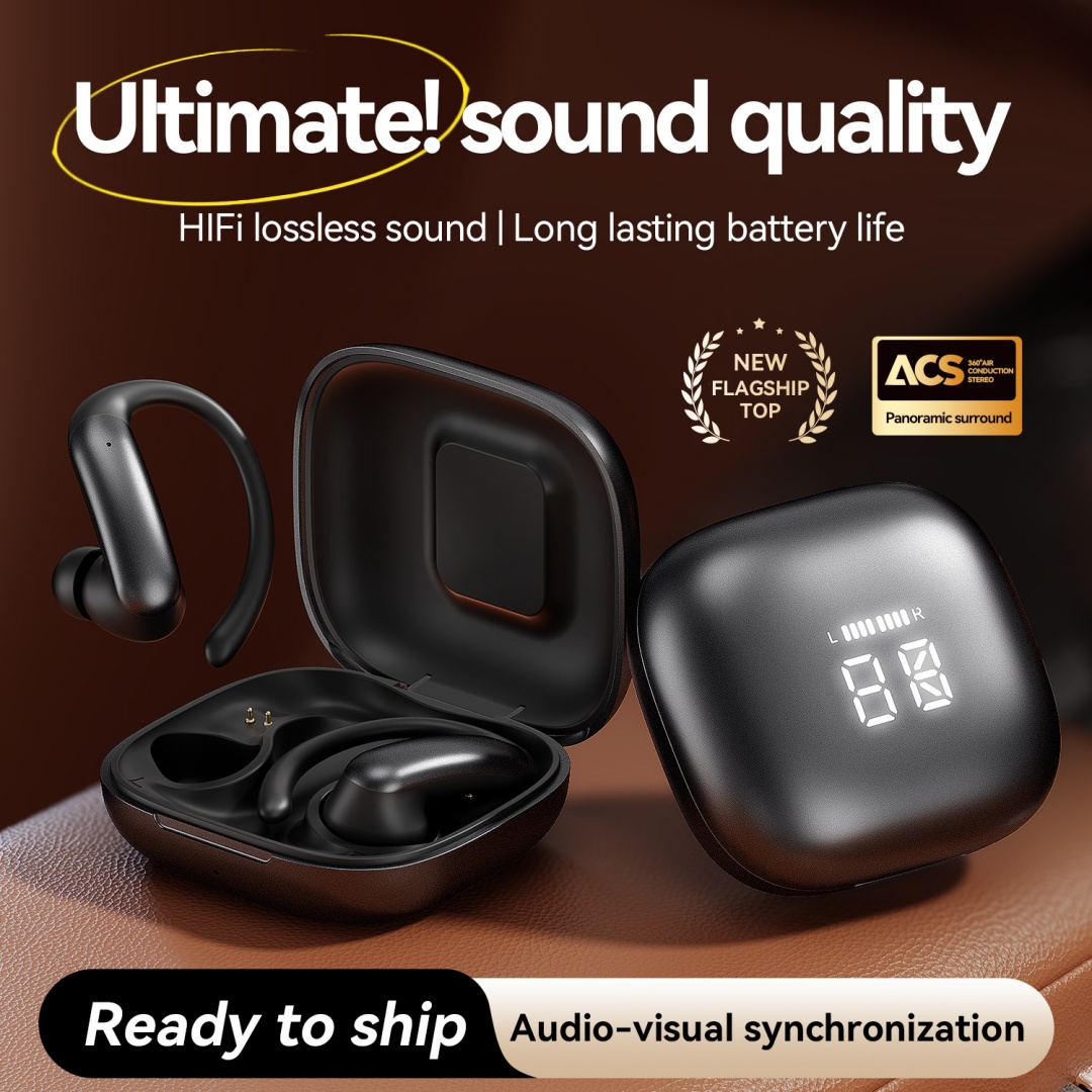 Cross Border Popular M145 Long Endurance Hanging Ear And In Ear Earphones Private Model Low Latency Wireless Bluetooth Earphones Wholesale photo 5