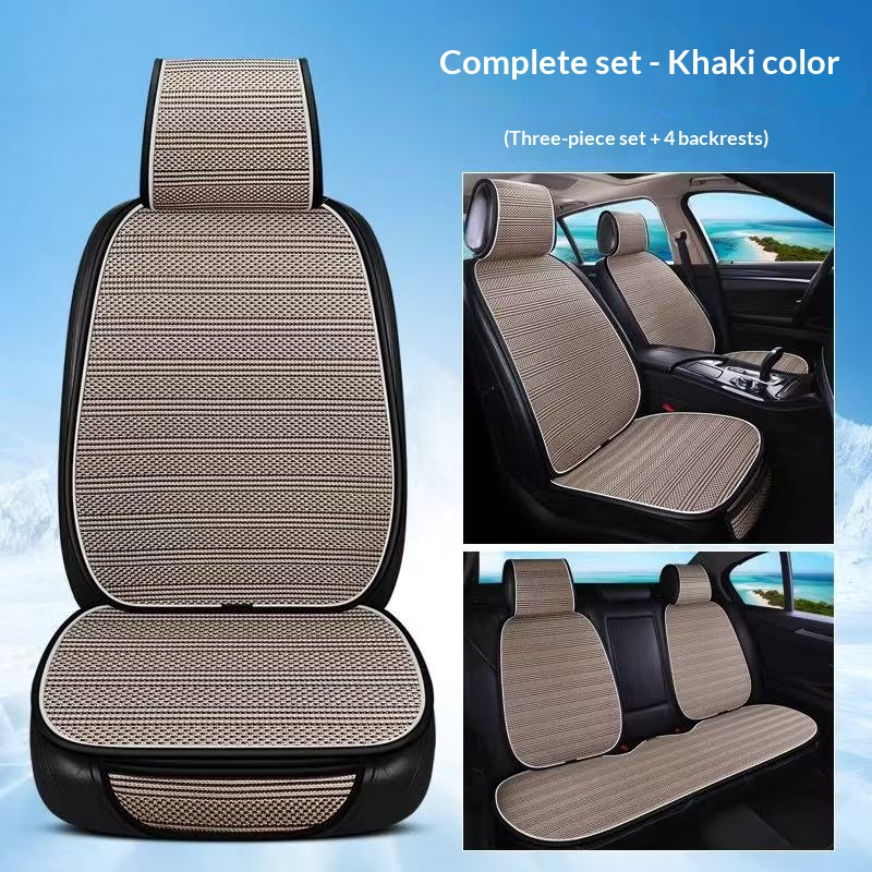 Simple Ice-silk Half-coverage Universal Car Seat Covers photo 3