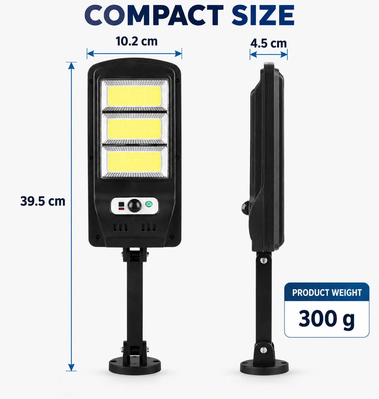 Solar Powered Rechargeable Motion Sensor Waterproof LED Work Light 20W 1500mAh For W756 3 Street photo 6