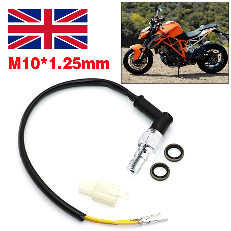 Motorcycle Rear Hydraulic Pressure Brake Light S Witch For Banjo M10 X1.25mm Bolt photo 6