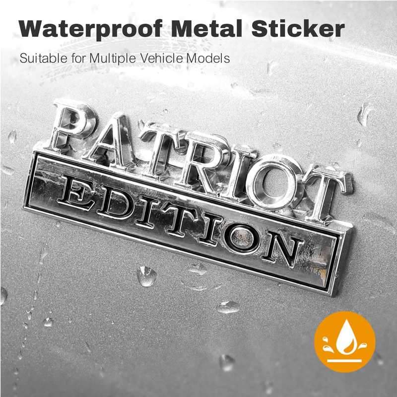 2pcs Patriot Edition Emblems, Emblem 3D Badge Decal Car Truck SUV,Refrigerator Sticker,Window Display Stickers,Bicycles, Laptops, Fridges photo 5