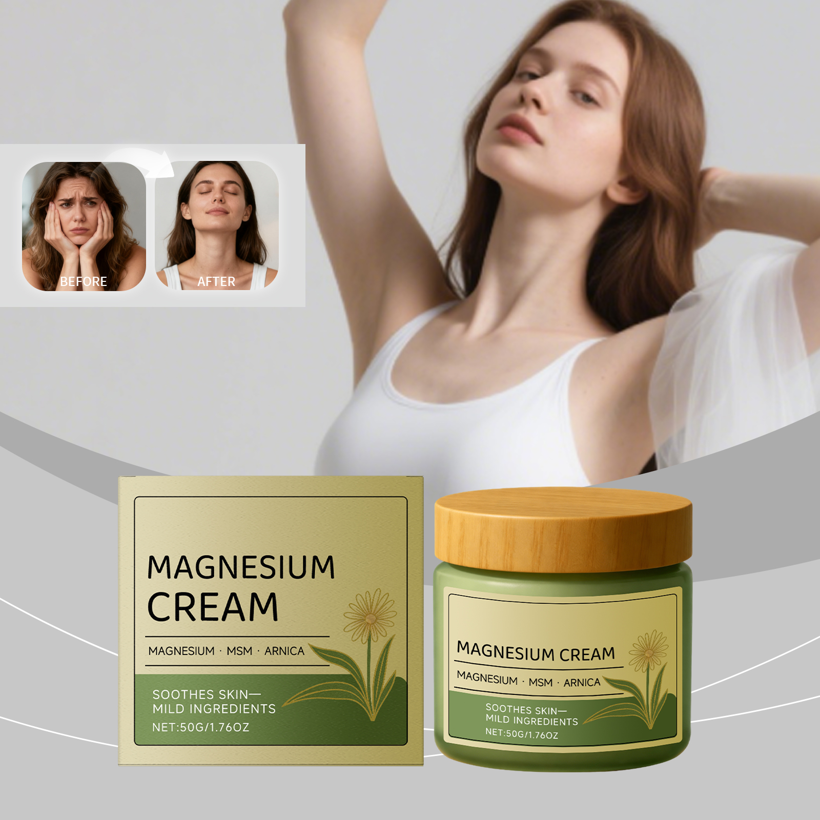 Plant Soothing Cream 50g 1box photo 2