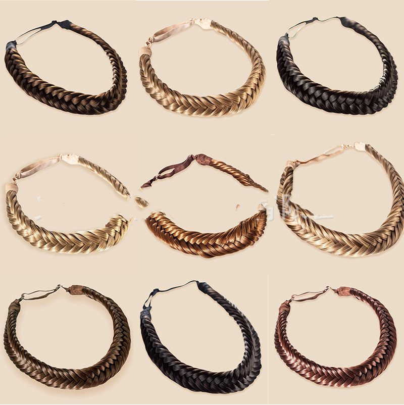Fashion Braided Two-strand Wig Braid Headband photo 1
