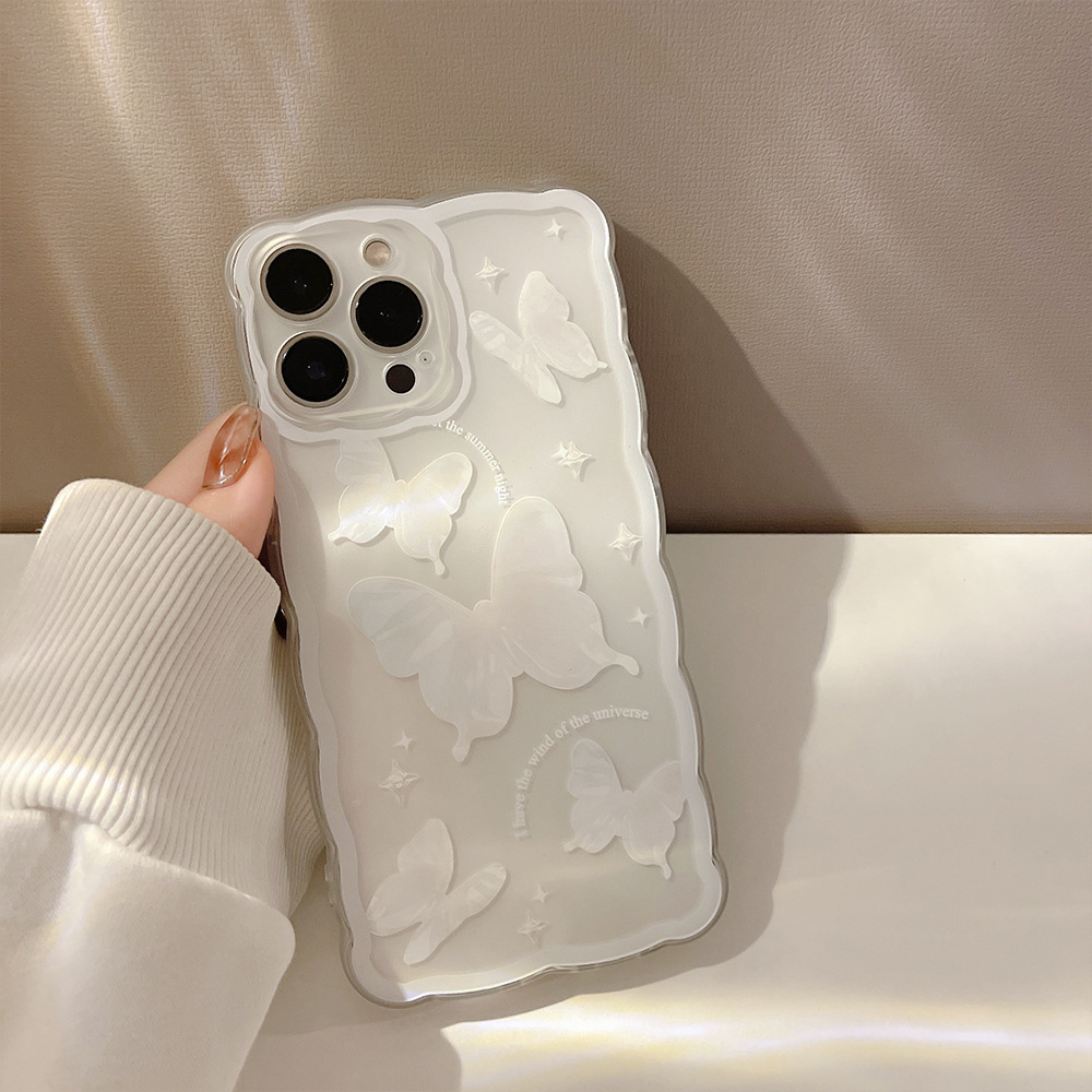 Simple Butterfly Modern Transparent Women's Phone Case photo 5