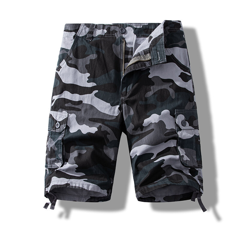 Foreign Trade All-cotton Multi-pocket Work Shorts photo 3