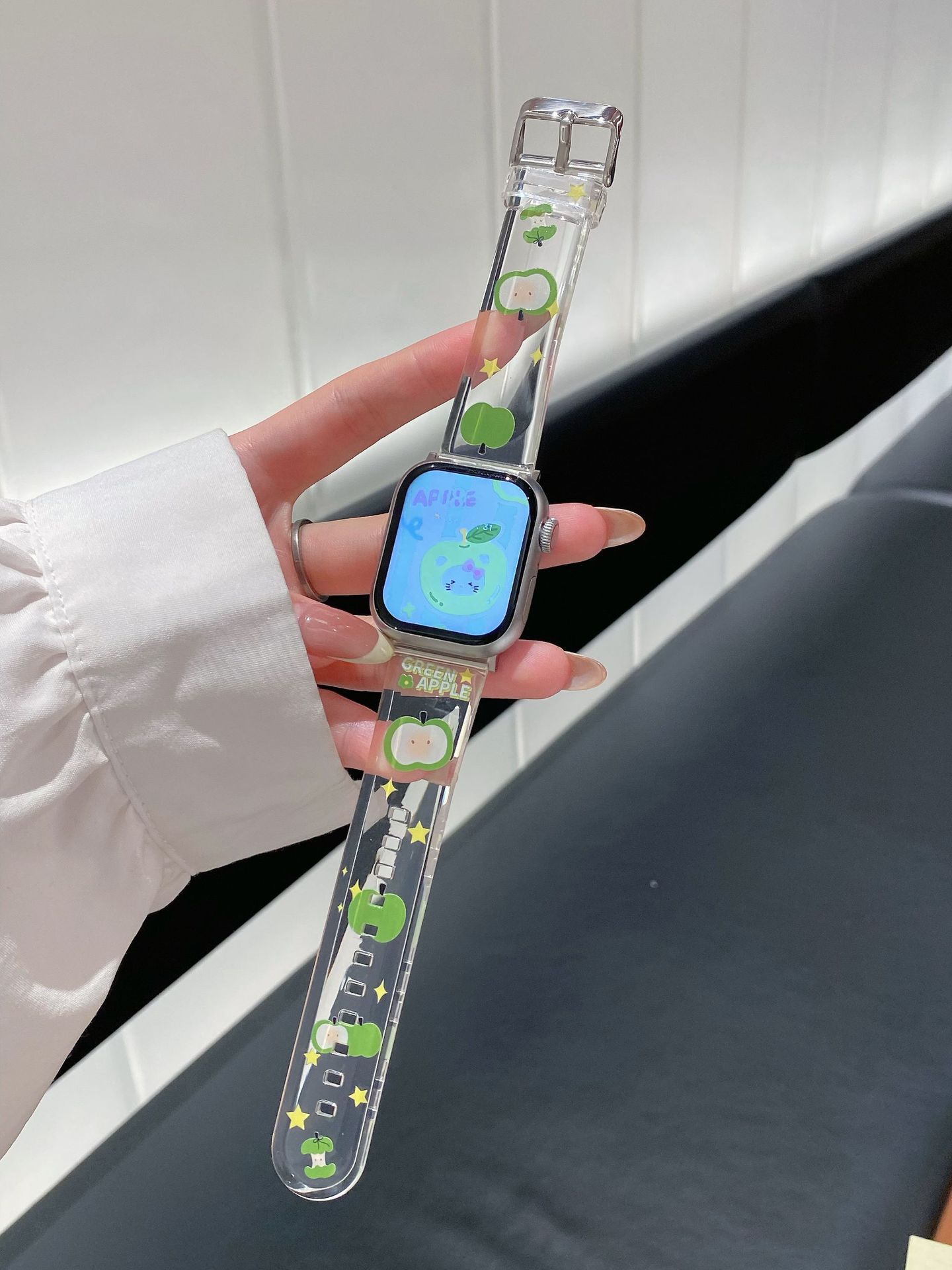 Cartoon Green TPU Watch Strap Suitable For photo 2