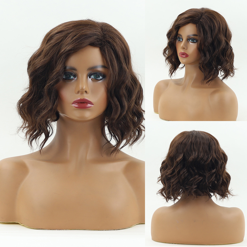 Womens Dyed Mid-length Curly Hair photo 5