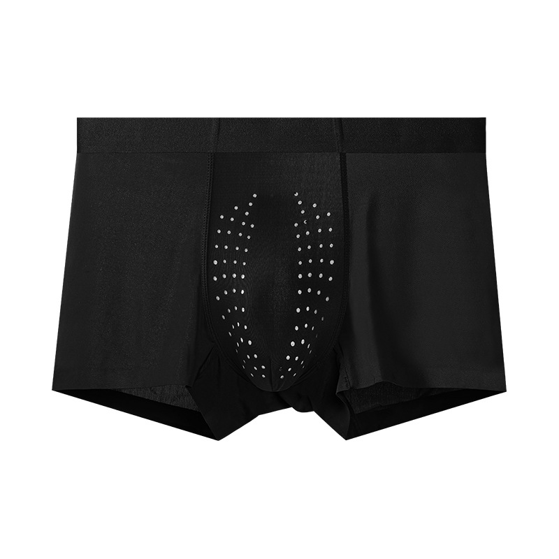 Mens Breathable Summer Thin Boxer Briefs Seamless Boxer Style photo 2