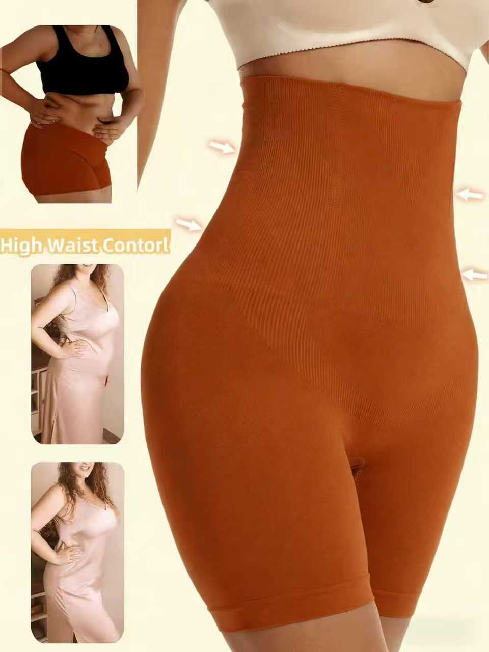 Womens High-waisted Tummy-control Boxer Briefs With Waist-cinching And Butt-lifting Effects photo 6
