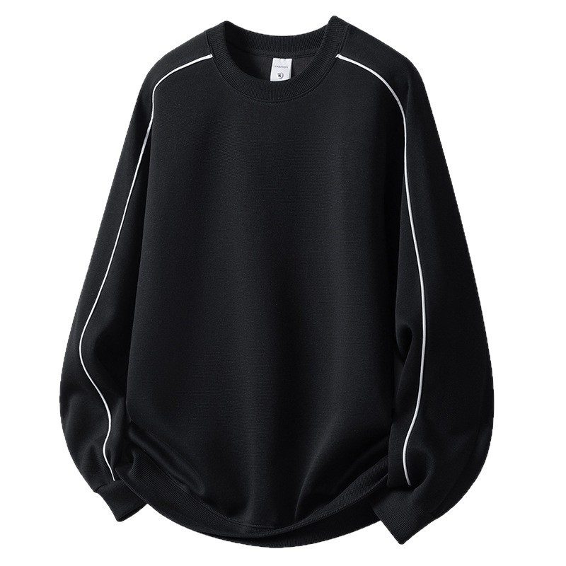 Casual Minimalist Korean-style Loose-fitting Crew-neck Top photo 8