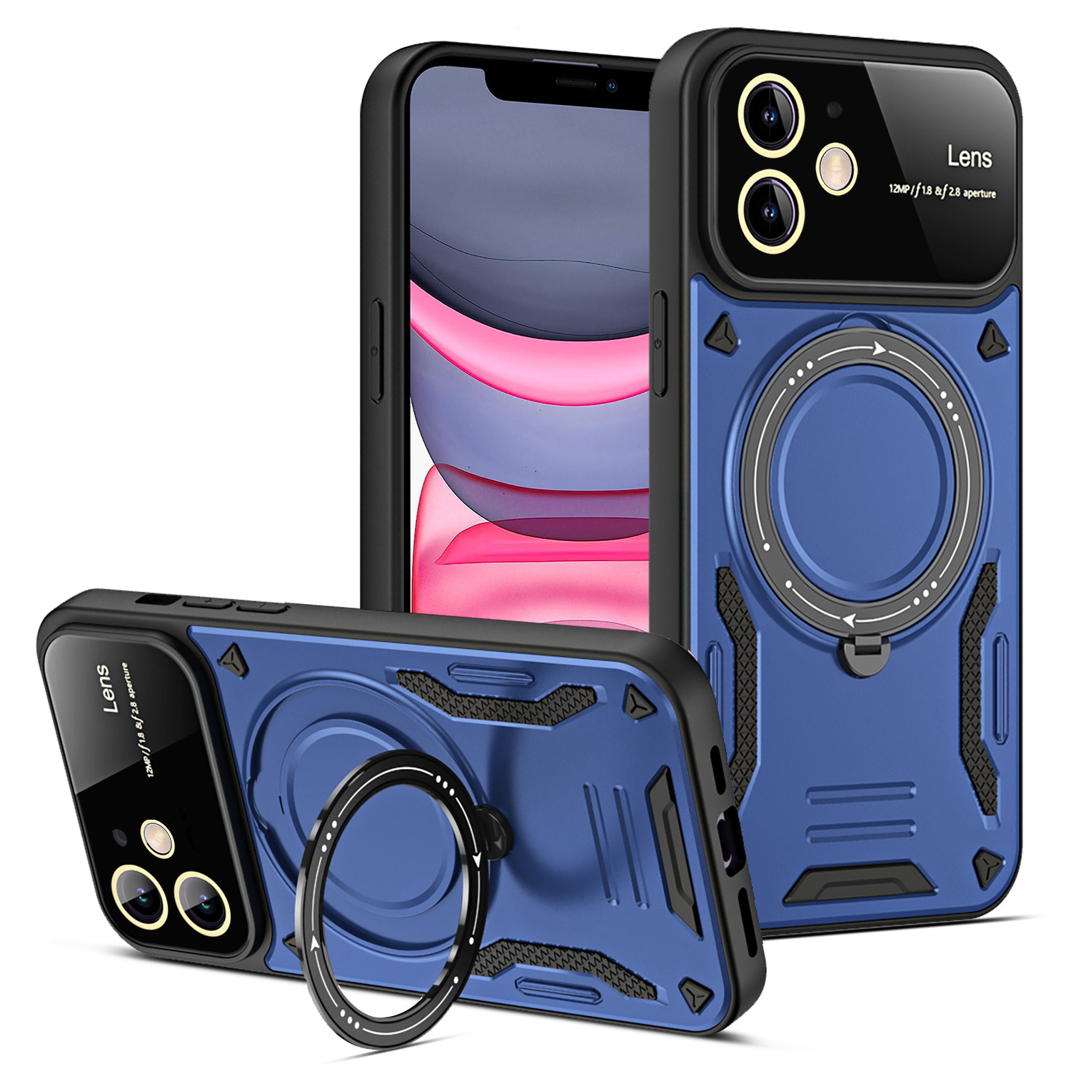 U-shield Large Window Magnetic Bracket Phone Case Advanced Sense Protective Cover photo 3