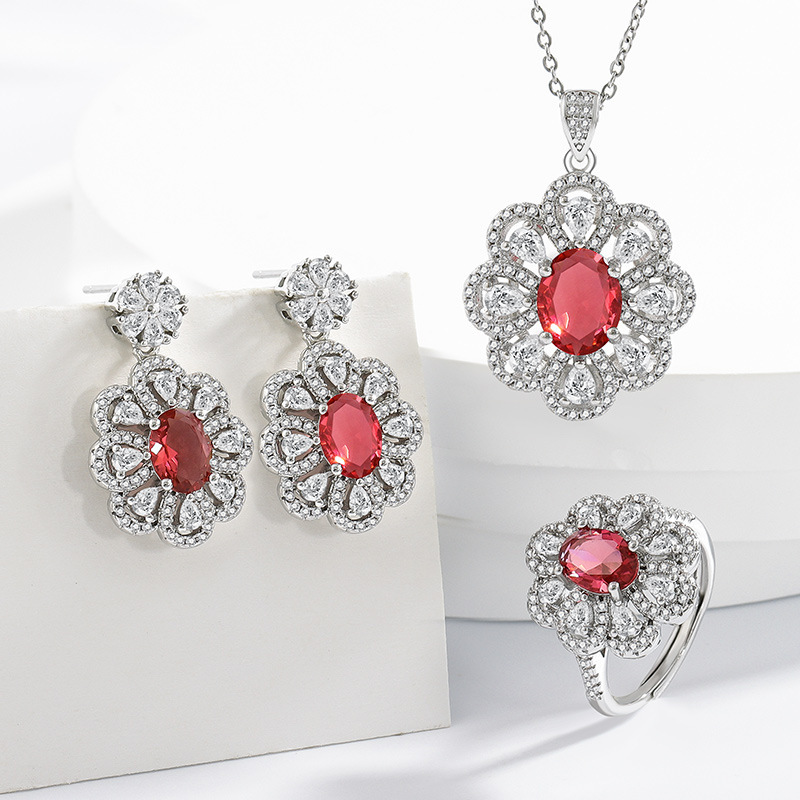 Bride Jewelry Earrings Necklace Jewelry Suit photo 5