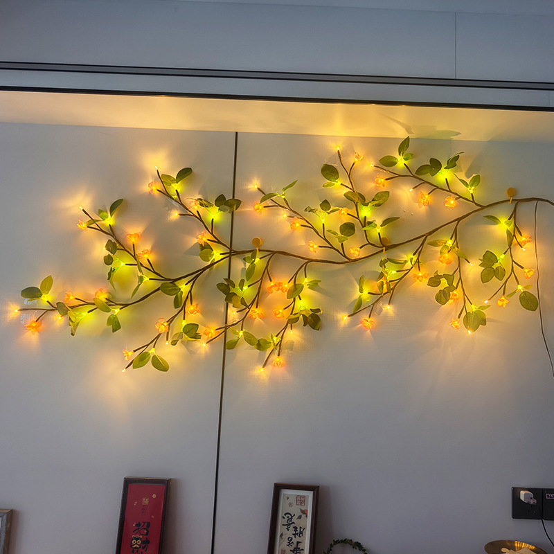 LED Rattan Lamp Christmas Indoor Wall Decoration Simulation Branch Light photo 7