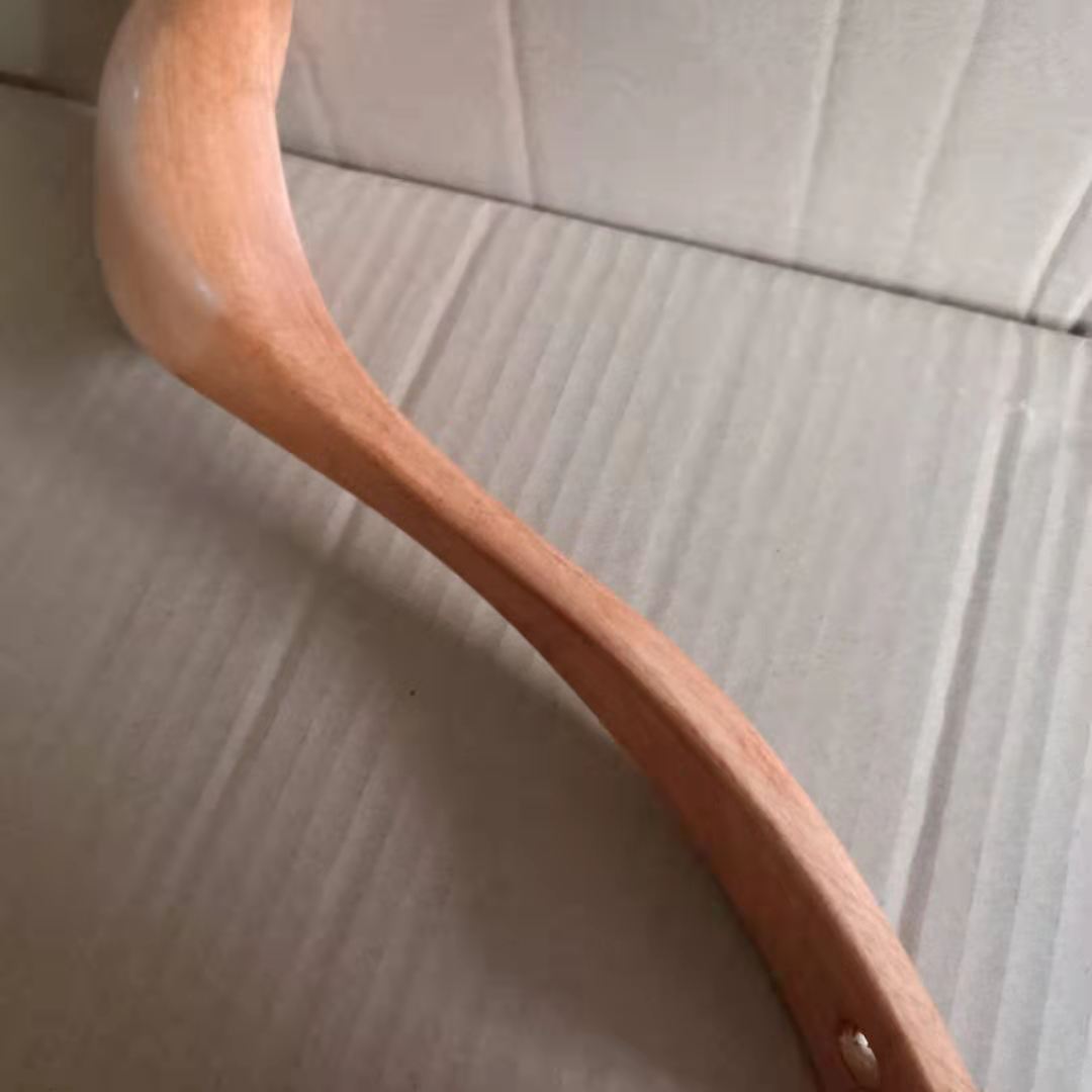 Large Rosewood Soup Spoon With A Curved Long Handle photo 5