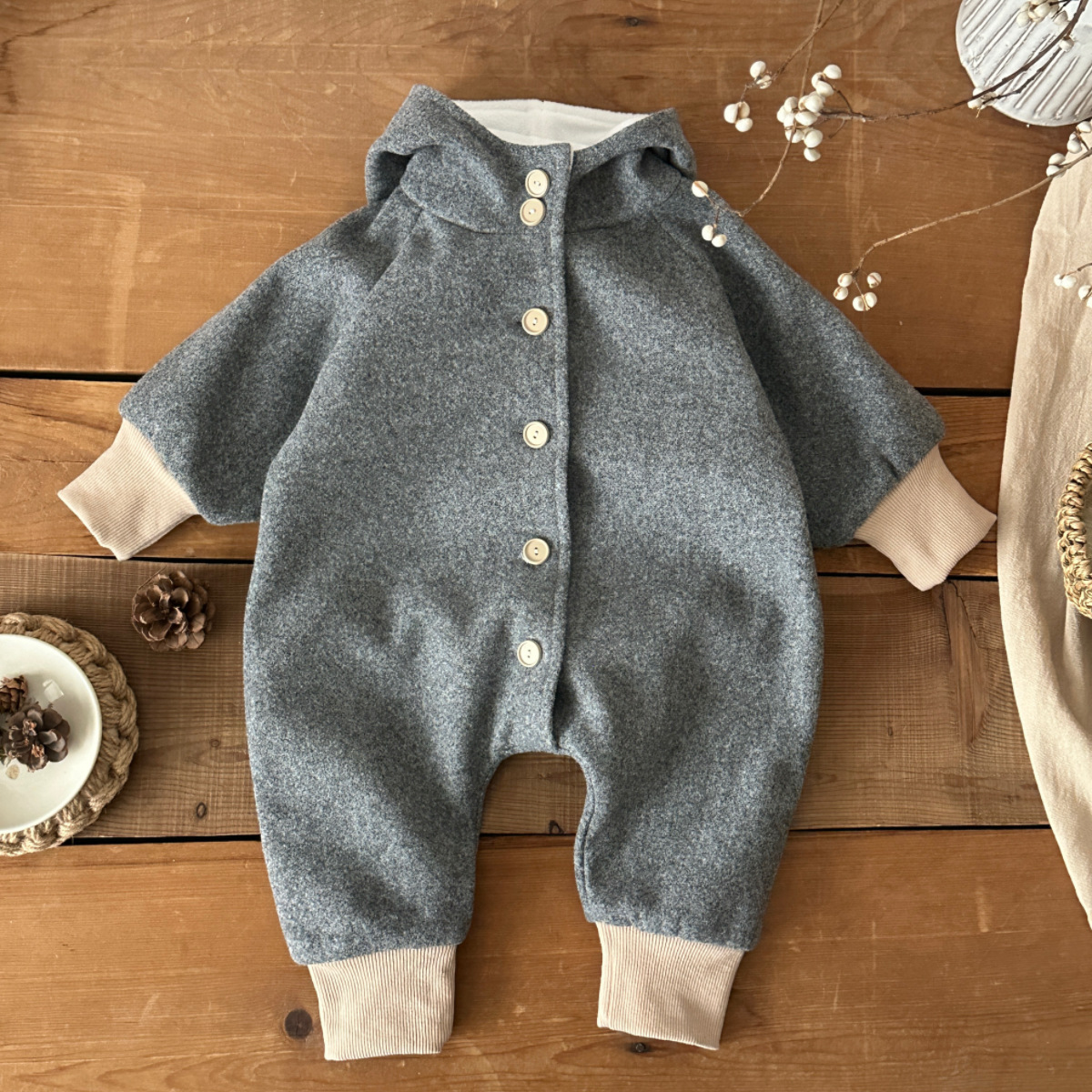 Infant And Toddler Autumnwinter Outdoor Jumpsuit photo 2