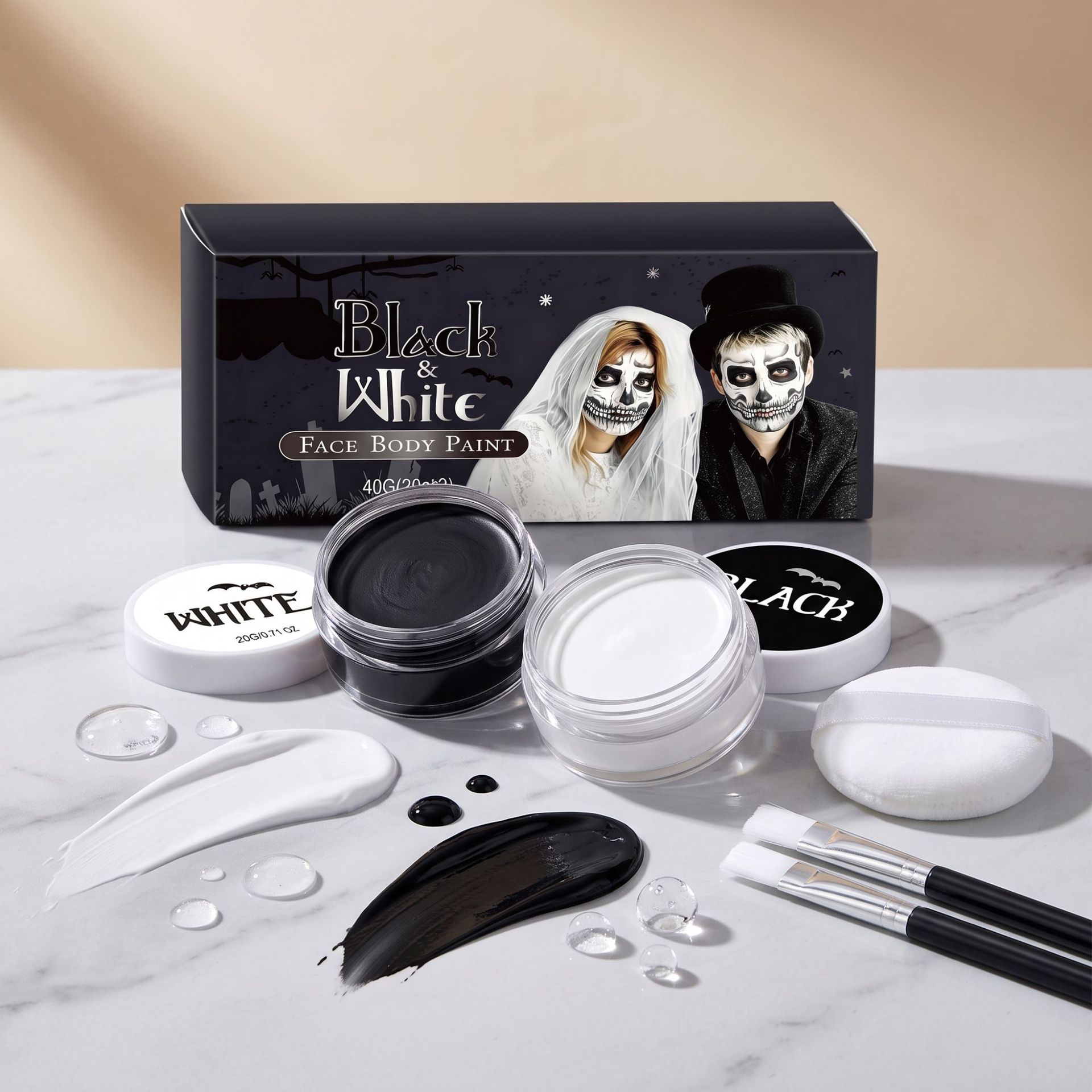 Halloween Vampire Clown Makeup Face Painting photo 1