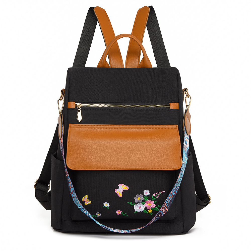 Embroidered Women's Anti-Theft Backpack photo 2