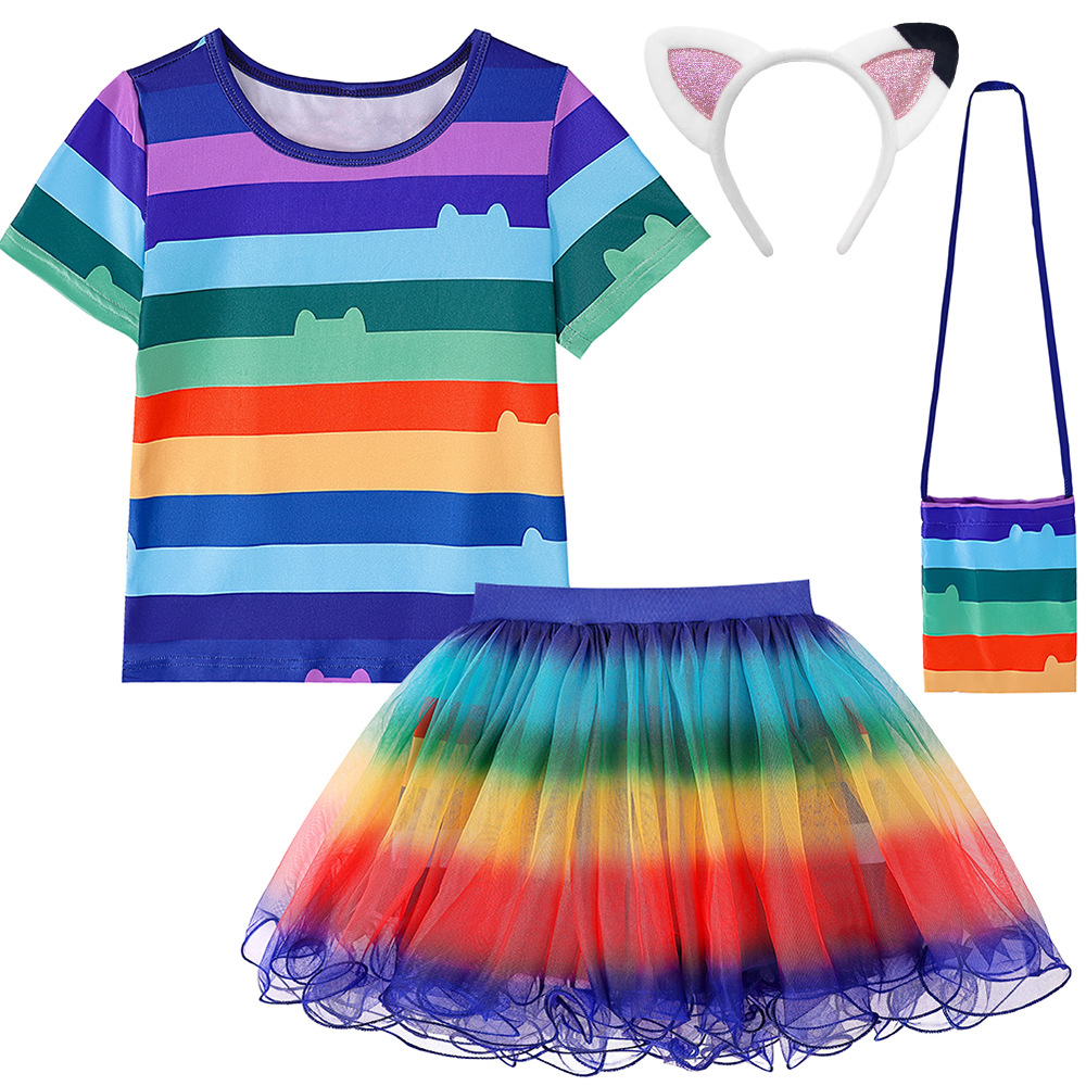European And American Best-selling Summer Cartoon-themed Skirt Set photo 1