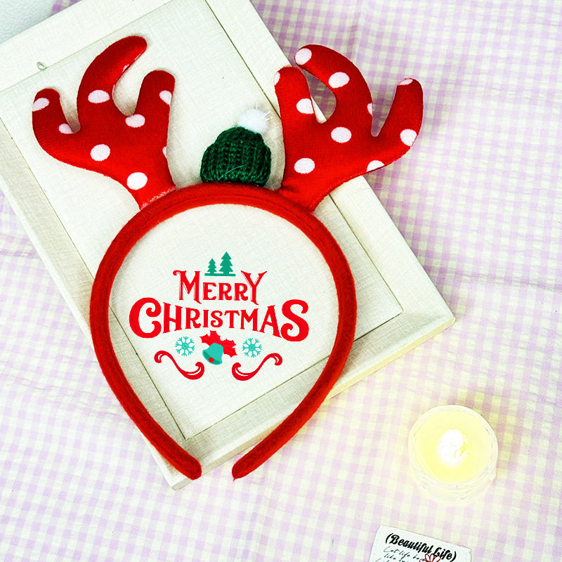 Christmas Tree Headband Women's Cute Bow Hair Accessory photo 6