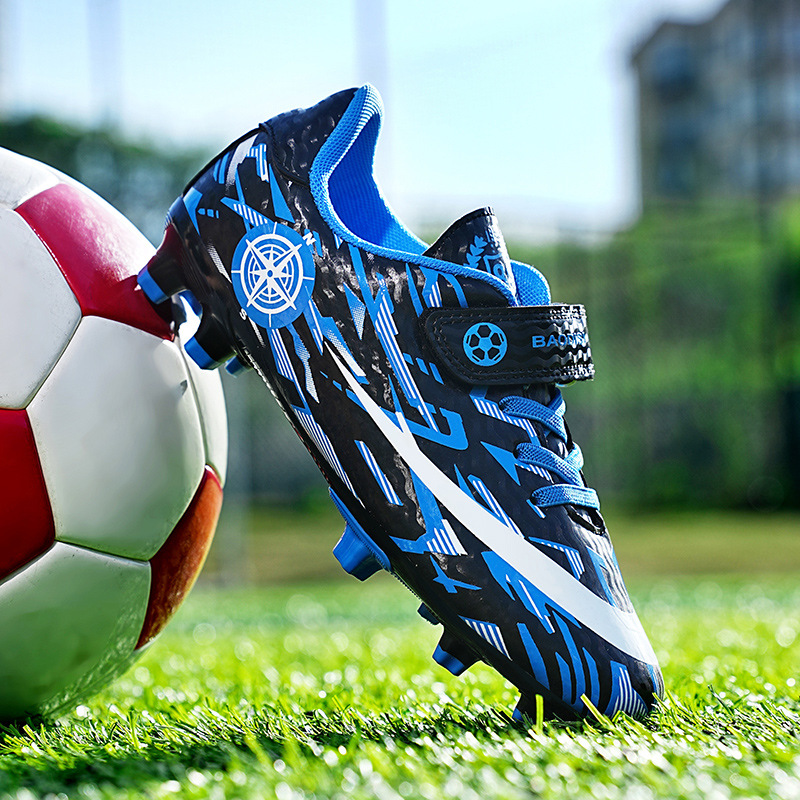 Children's Football Shoes Velcro Spike Sports photo 2