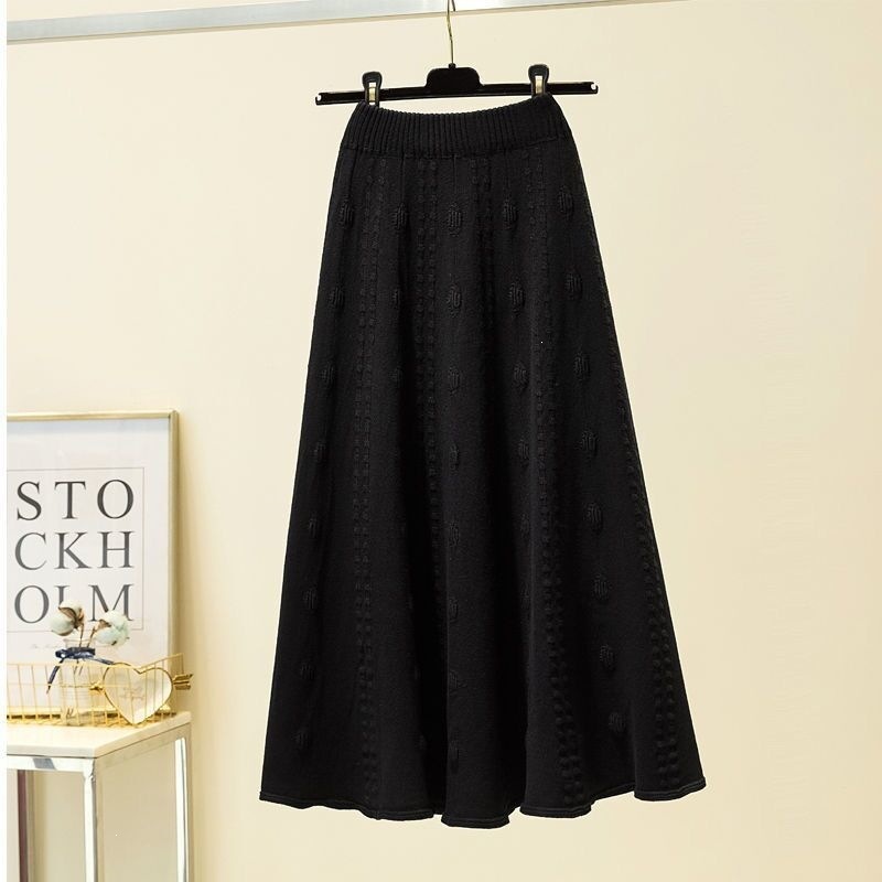 High-waisted A-line Knitted Skirt For Women photo 2