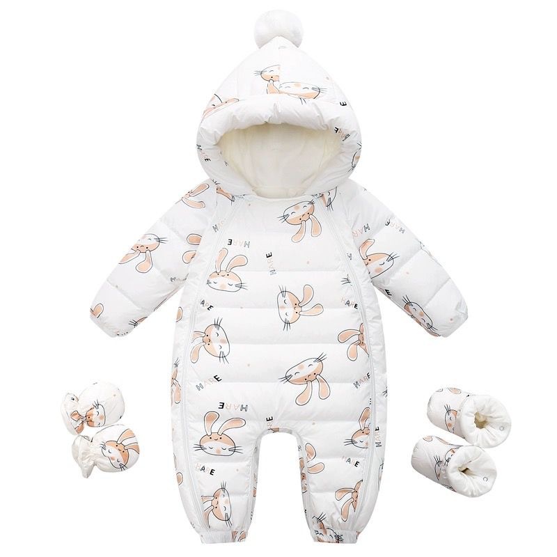 Winter Down Jumpsuit For Newborns photo 1