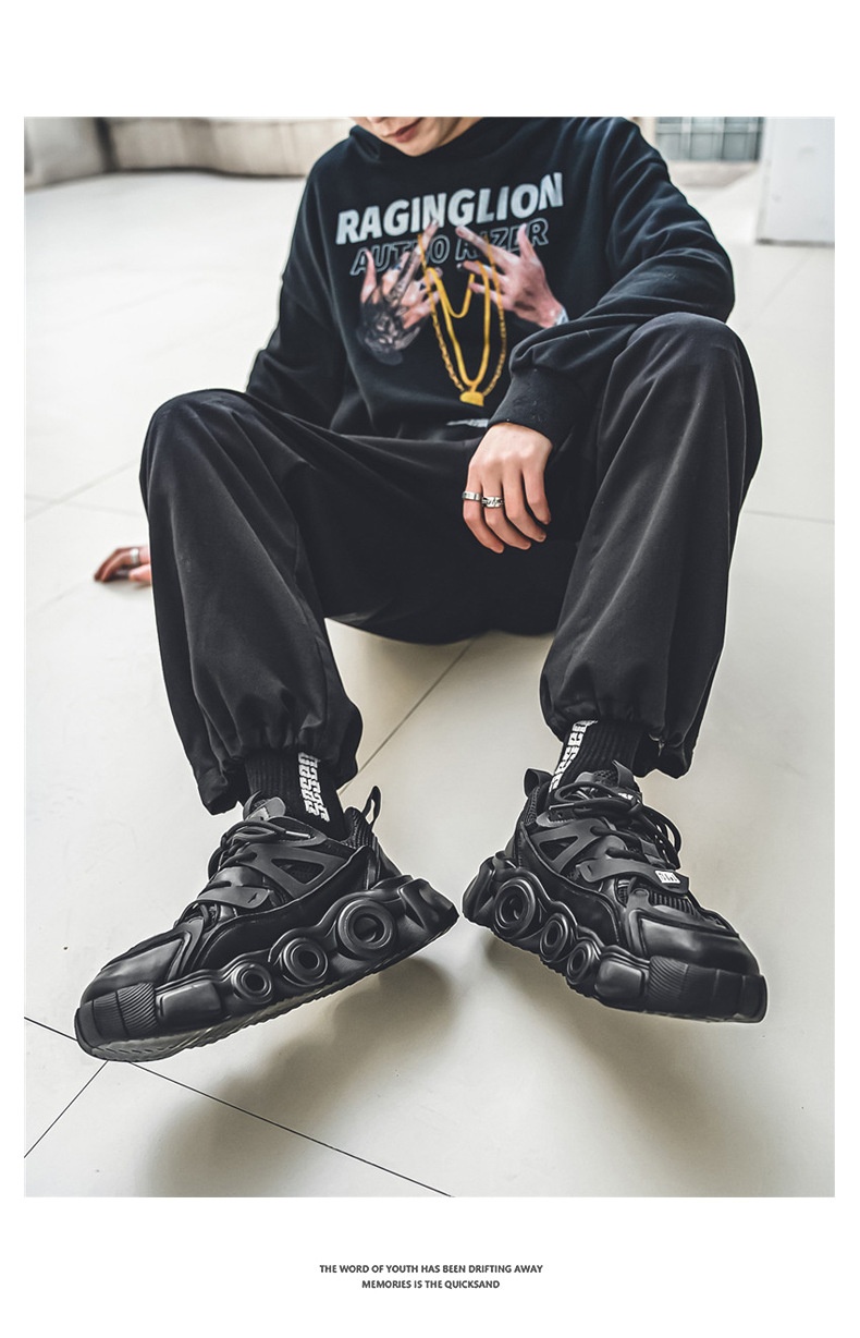 Men's Breathable Mesh Thick Sole Height Increasing Fashion All-match Casual Sneaker photo 8
