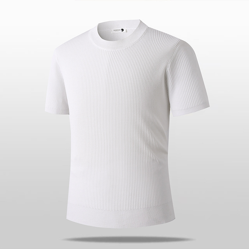 Summer Retro Solid-color Short-sleeve Top photo 2