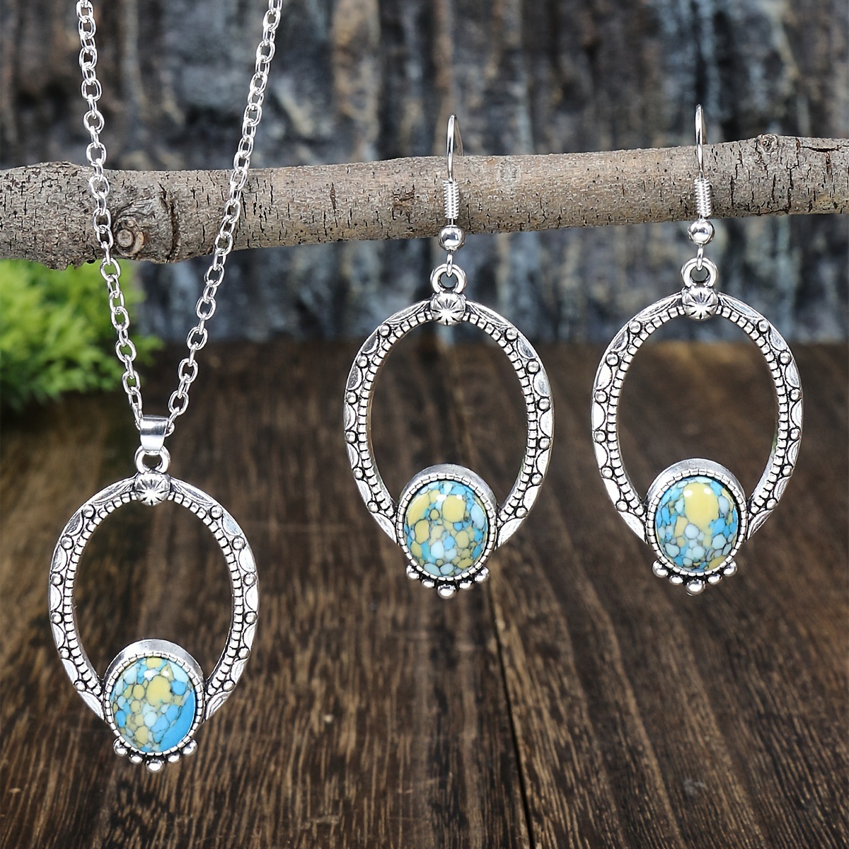 New Vintage Earrings Necklace Exquisite Fashion Necklace Bohemian Party Accessories photo 6