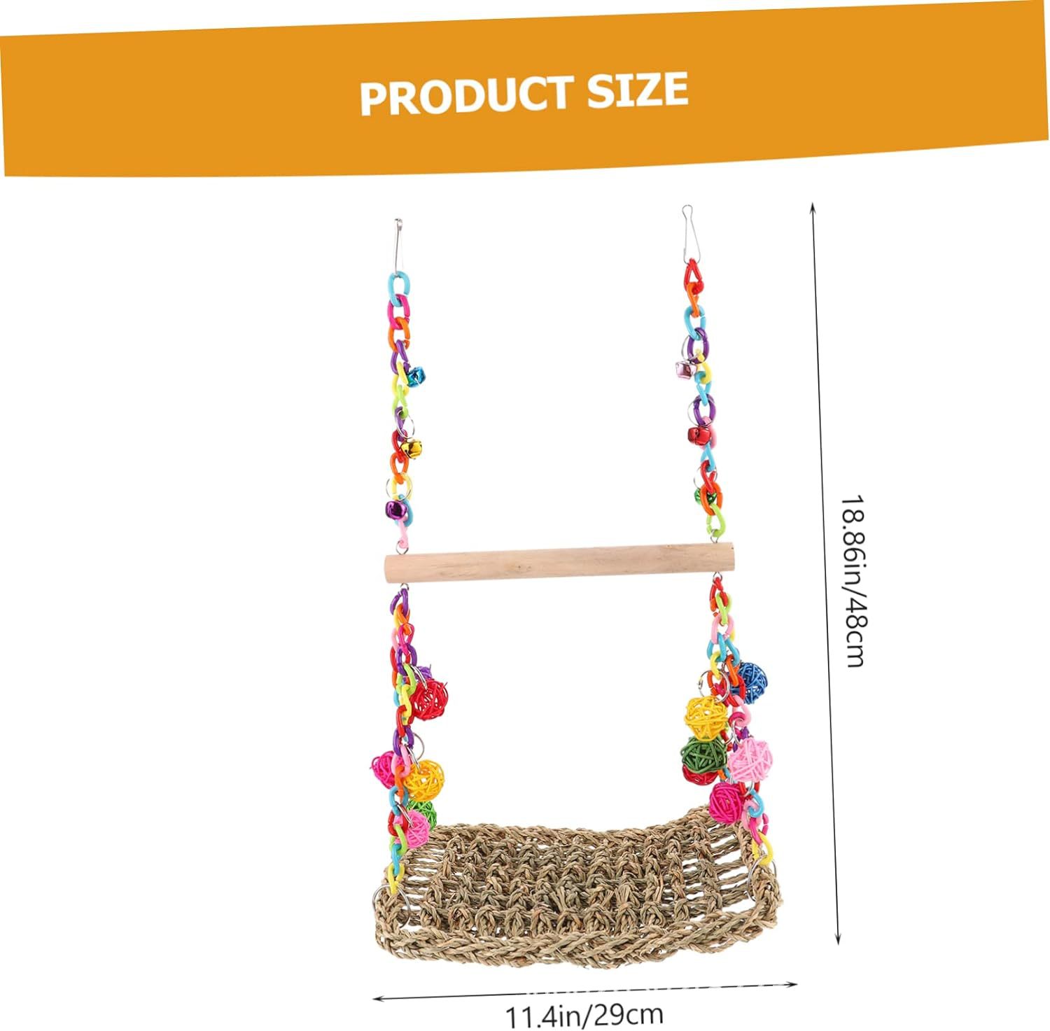 Parrot Toys Climbing Net Hammock Medium And Large Toy Bird Cage photo 3
