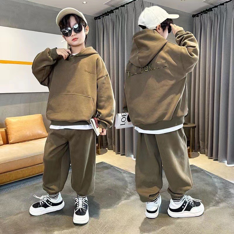 Polyester Children's Loose-fitting Plus Size Pullover photo 2