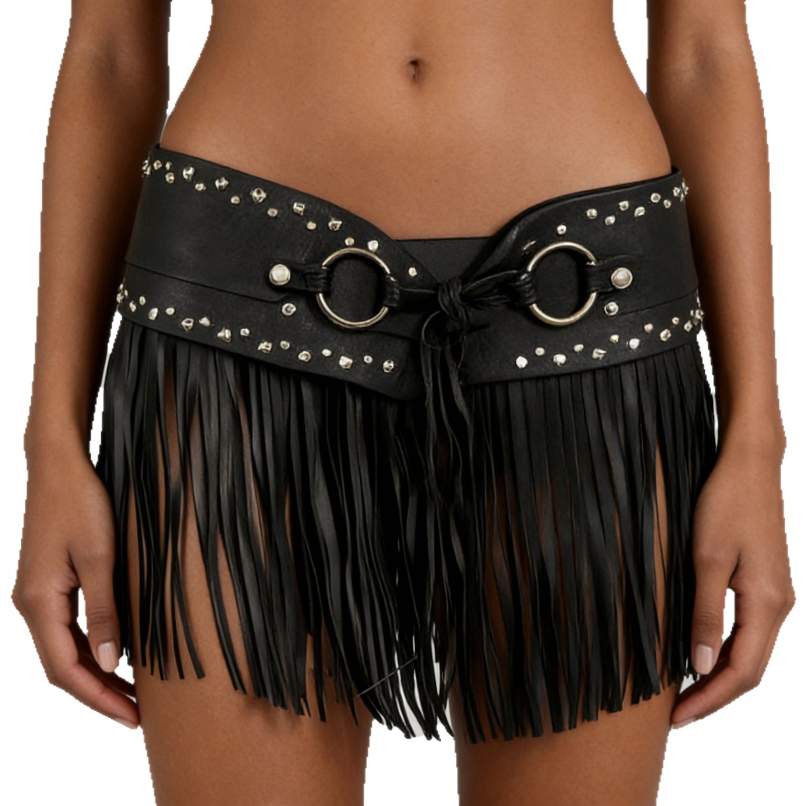 Tassel-studded Y2K Waist Cincher Decoration photo 3