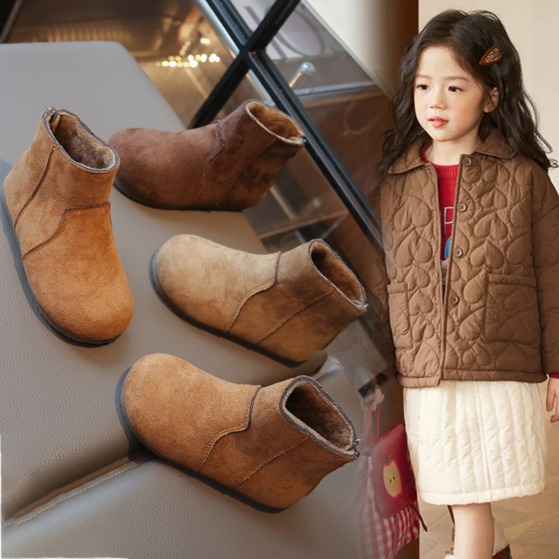 New Winter Versatile British-style Girls Ankle Boots photo 1