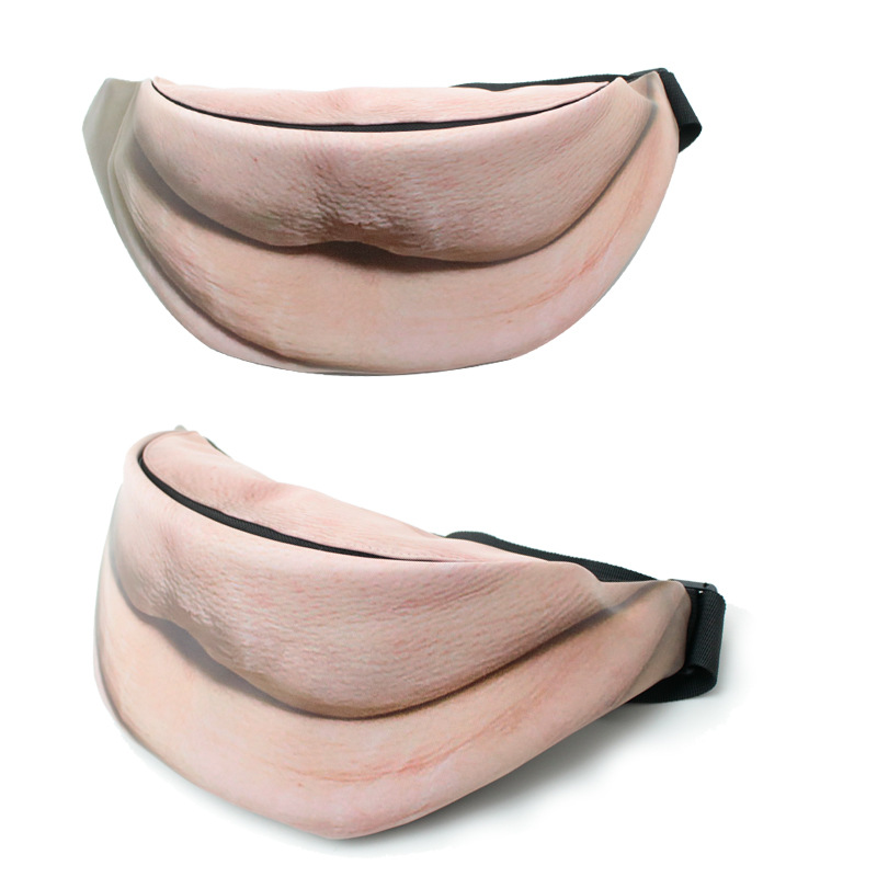 Creative Belly Waist Bag Beer Belly Leather Waist photo 3